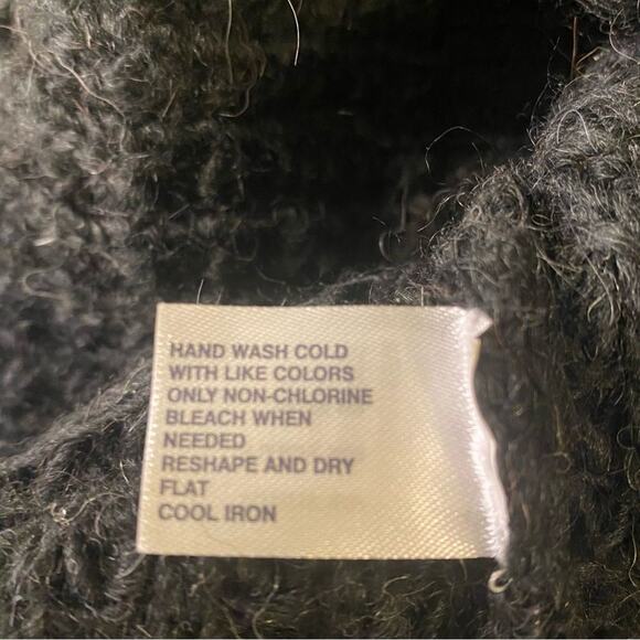 Gap Alpaca Box Knit Cowl Neck Sweater Charcoal Gray Size XL - Picture 6 of 7